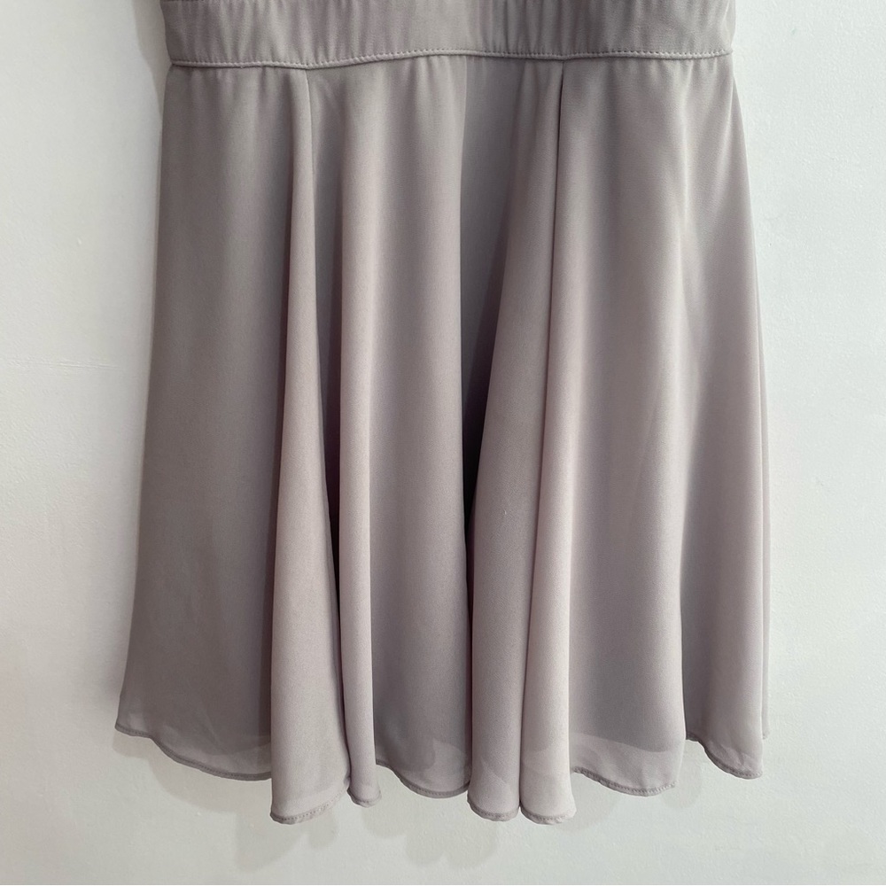 Lulu’s S Forevermore Grey Skater Dress - Picture 11 of 12